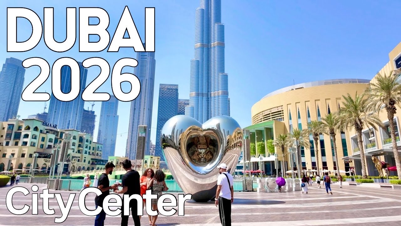 Dubai City Center Walk |4K| Dubai Burj Khalifa, City Center Walking tour 🇦🇪 2026