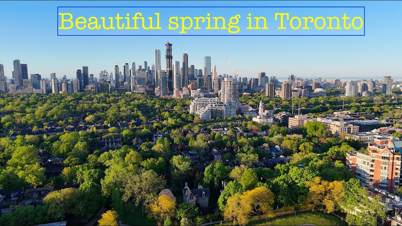 Beautiful Spring Day in Toronto - DJI Mini 4 Pro 4K drone flight