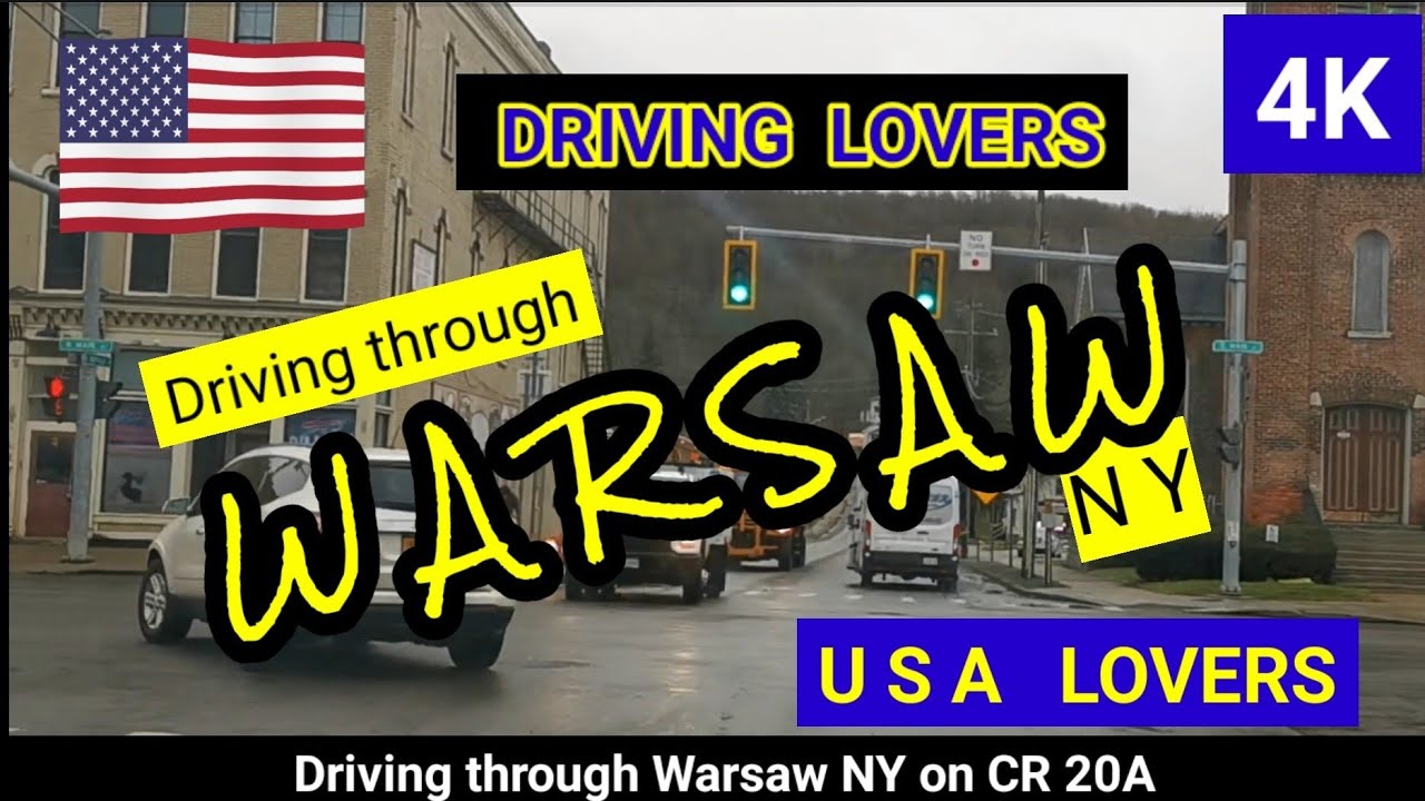 Driving to Warsaw NY on US-20A | [4K]