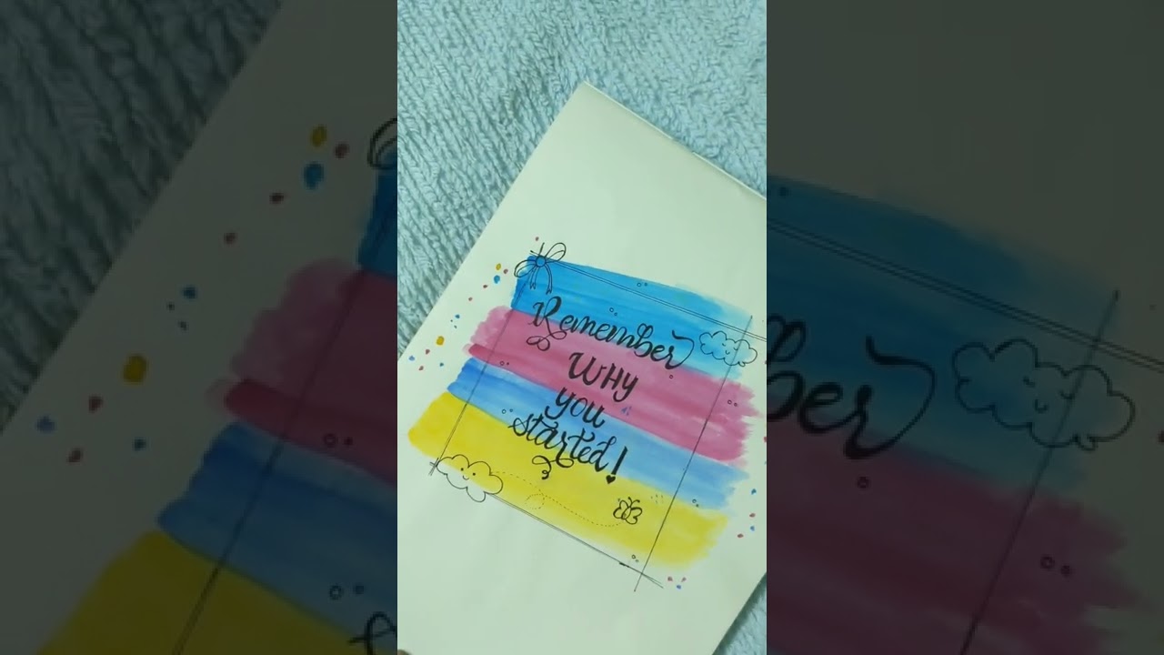 calligraphy of inspirational quote #calligraphy #calligraphylettering #cards #cardideas #rainbow