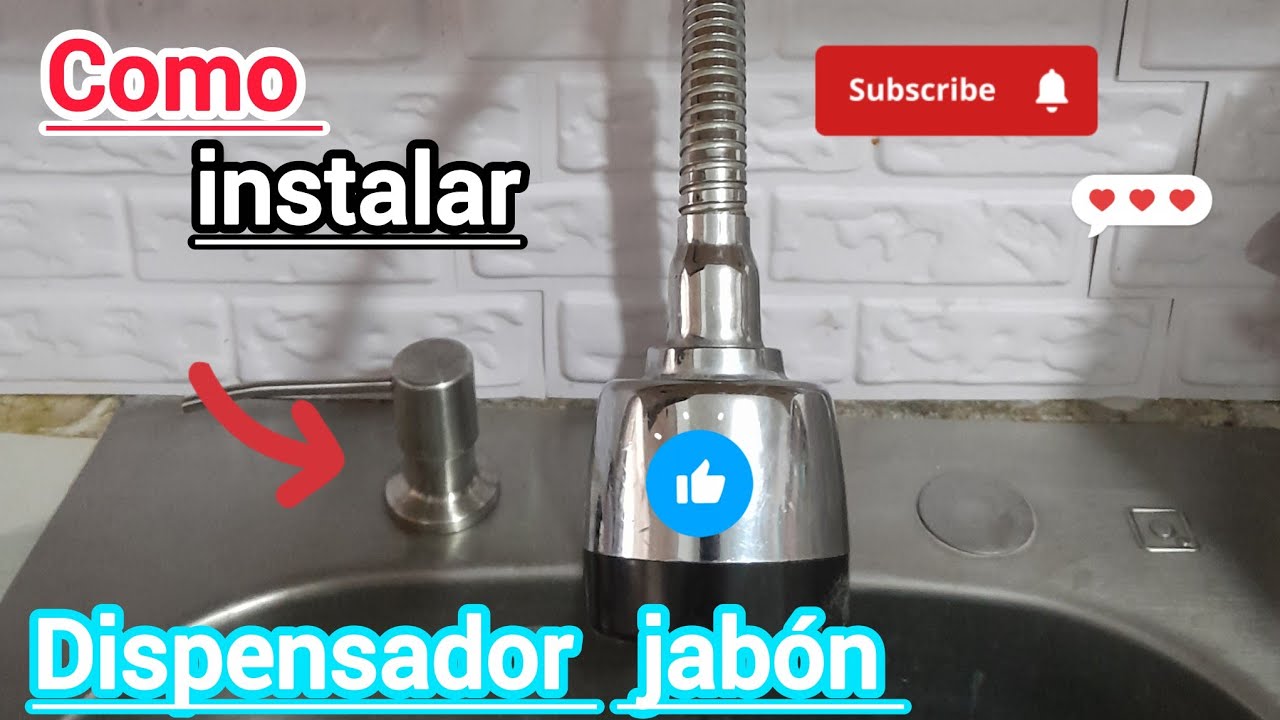 Cómo instalar dispensador de jabón en fregadero de cocina fácil y rápido 😁