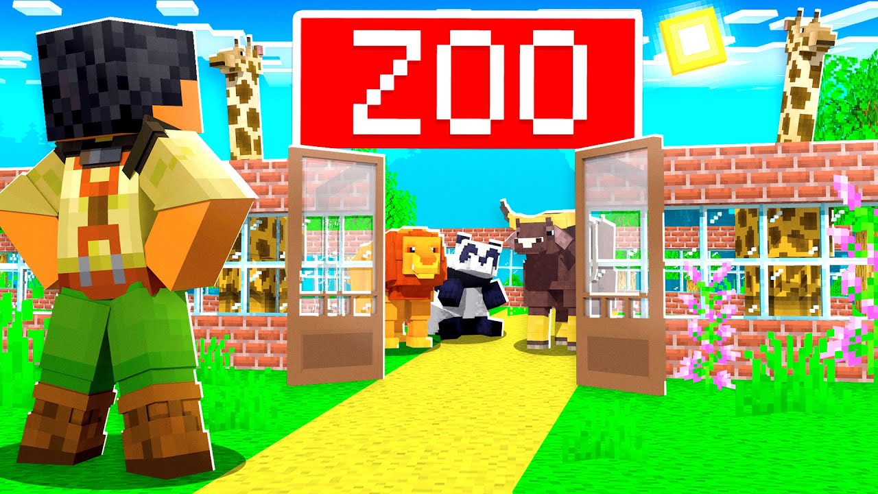 ENTRADA DO ZOOLÓGICO DE ANIMAIS NO MINECRAFT!