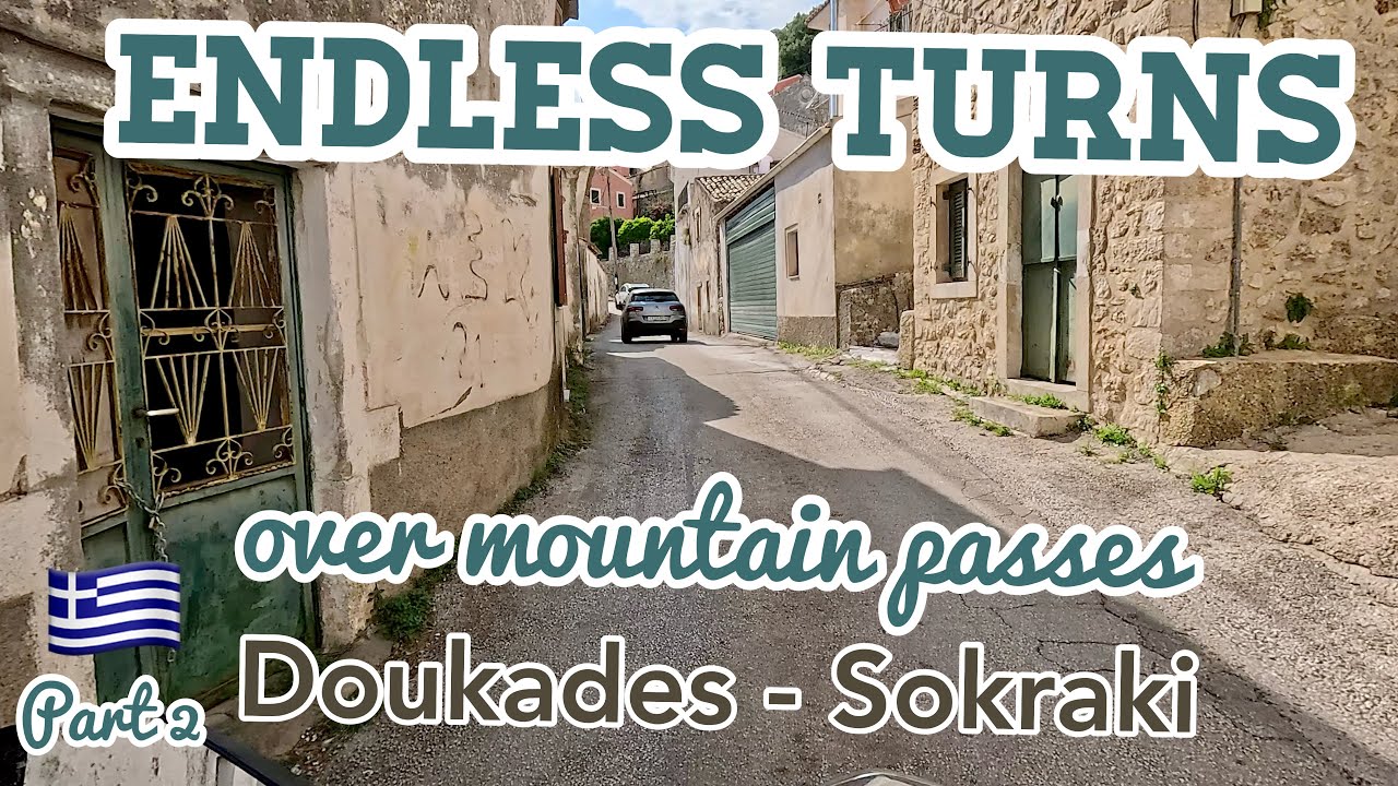 CORFU: Paleokastritsa (Παλαιοκαστρίτσα) to Sokraki - Island Tour Series on SYM ST200 - Part 2
