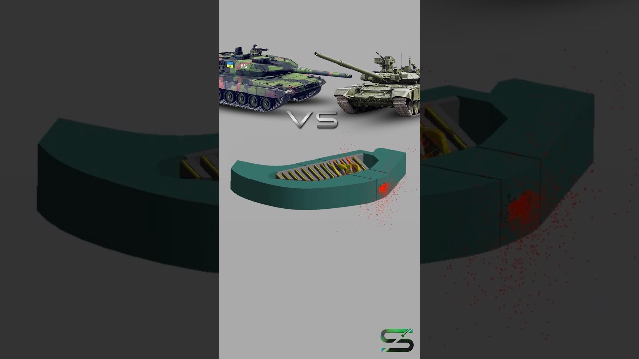 Leopard 2A6 Vs T-90 #shorts