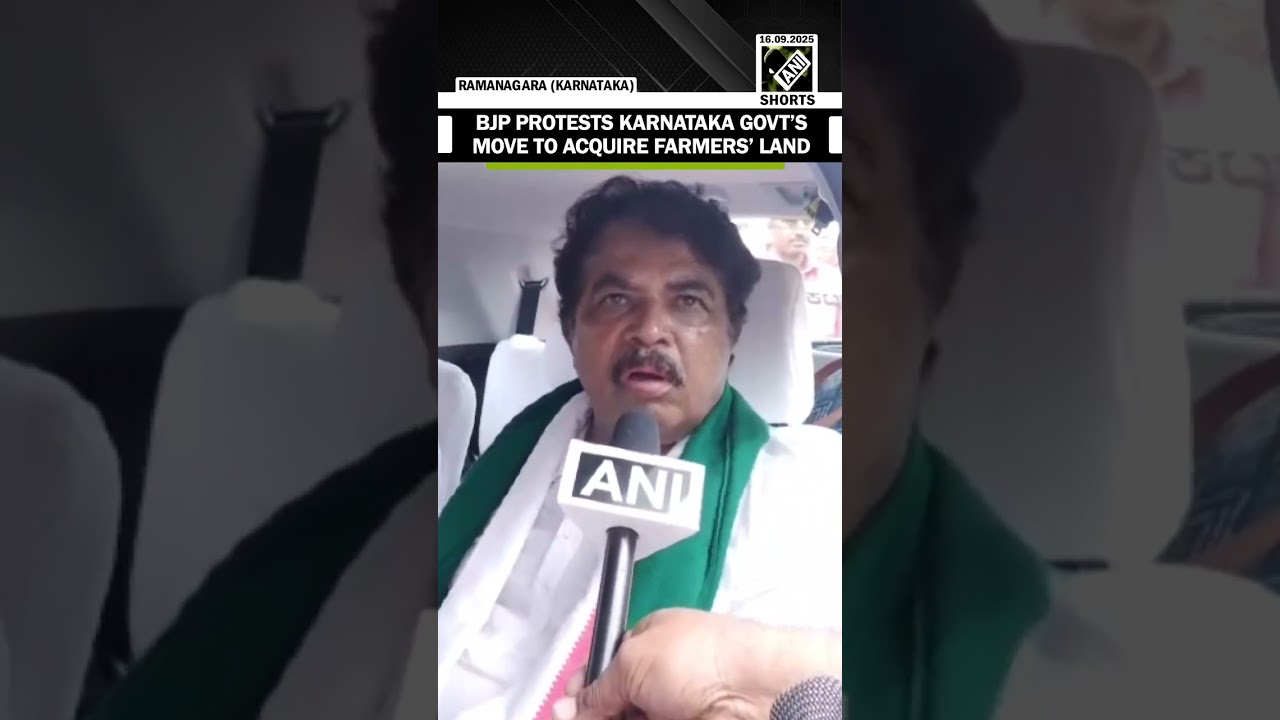 &lsquo;Congress Govt acquiring over 9,000 acres&rsquo;, BJP Karnataka protests land acquisition from farmers