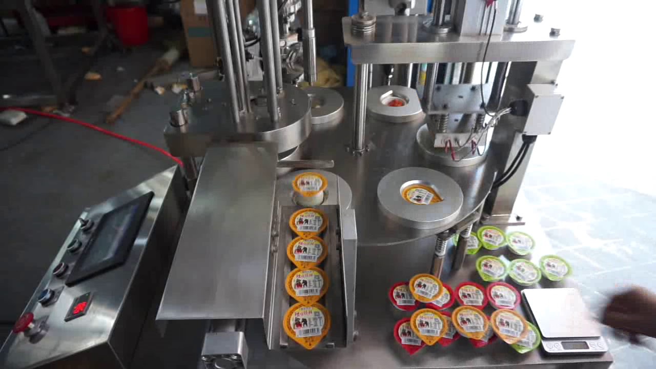 Small Automatic Pre-blister Liquid Sauce Filling & Sealing Machine