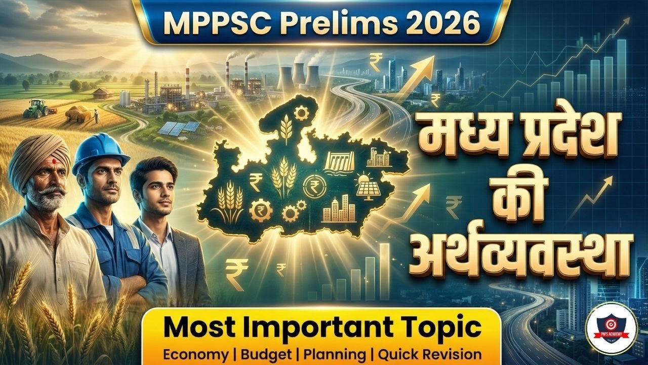 मध्य प्रदेश की अर्थव्यवस्था | MPPSC Prelims 2026 | MP Economy Complete Guide | Quick Revision Series