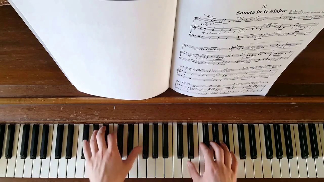 Sonata in G Major, by Marcello - Viola and Piano (Accompaniment)