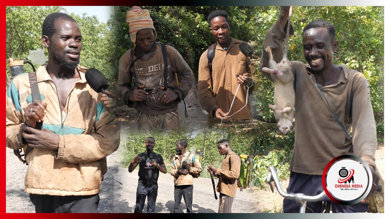 Woow🥰Oheneba Media Visit Ancient Farm To Experience Life In The Rural Areas&Hunt For Animals