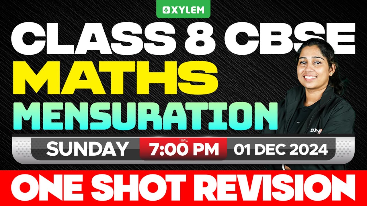 Class 8 CBSE Maths | Mensuration - One Shot Revision | Xylem Class 8 CBSE