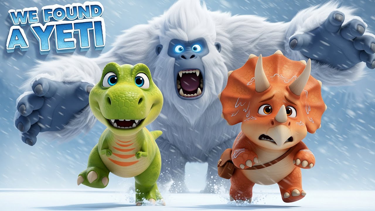 We’re Going on a YETI Hunt!☃️ Fun Song for Kids | Dino Explorers