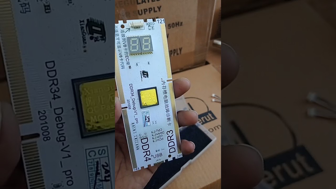 RAM Debug Card Pc Analyser Diagnostic Card |ram slot debug card #debugcard #pc #diagnosticcard