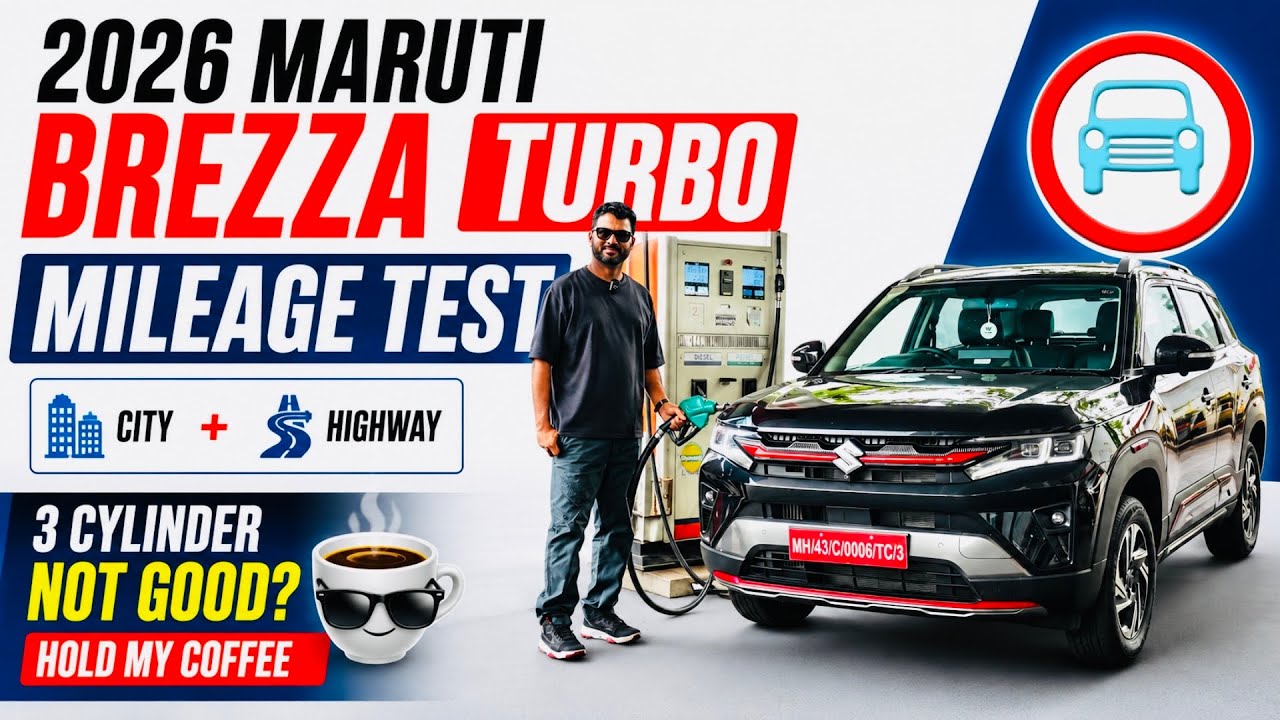 2026 Maruti Brezza Turbo Boosterjet Mileage Test - No. 1 Again?