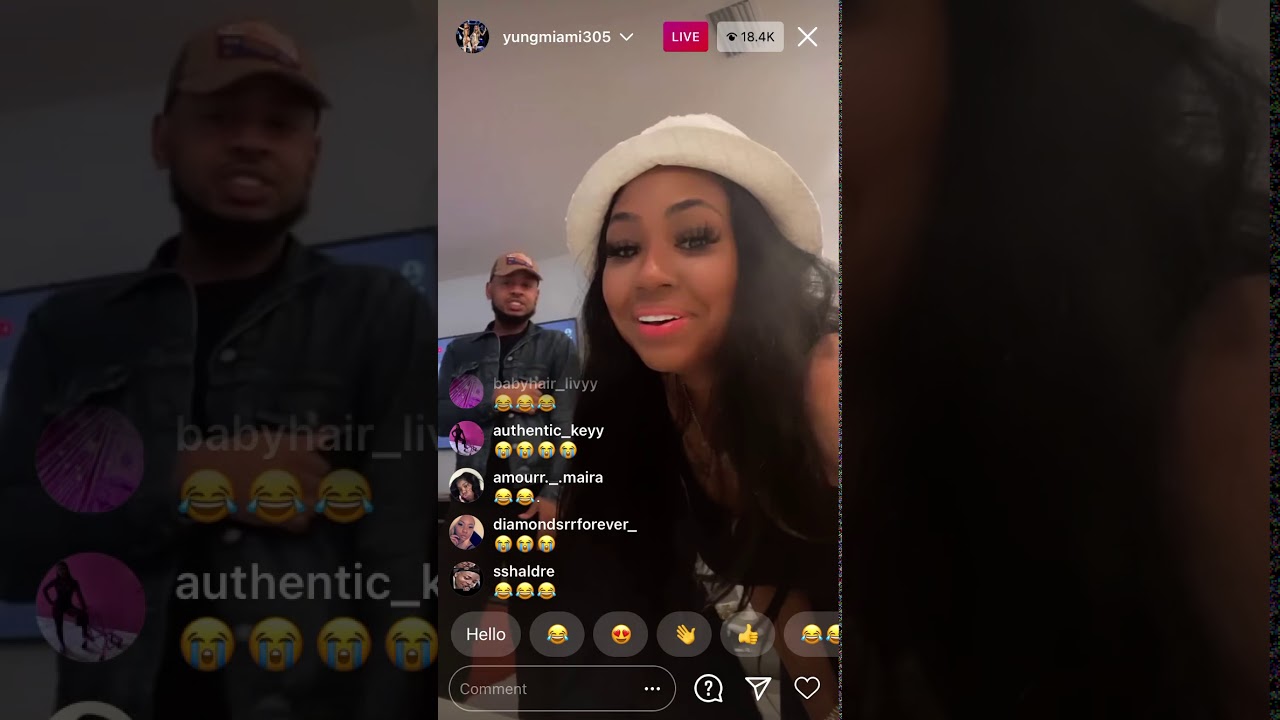 Yung Miami is happy without a man and plays games with friends on ig live (12-22-20) | AmariTheGreat