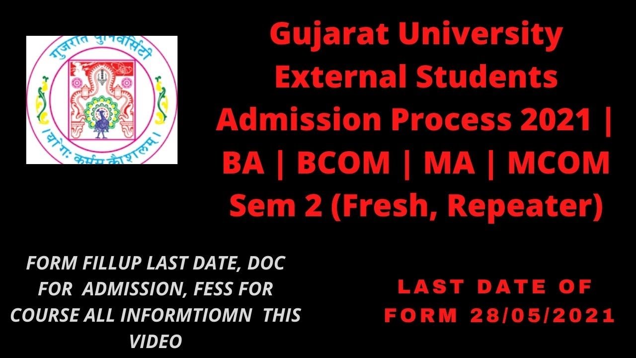 Gujarat University External Exam form 2021 | BA | BCOM | MA | MCOM Full process Stap By Stap Sem 2&4