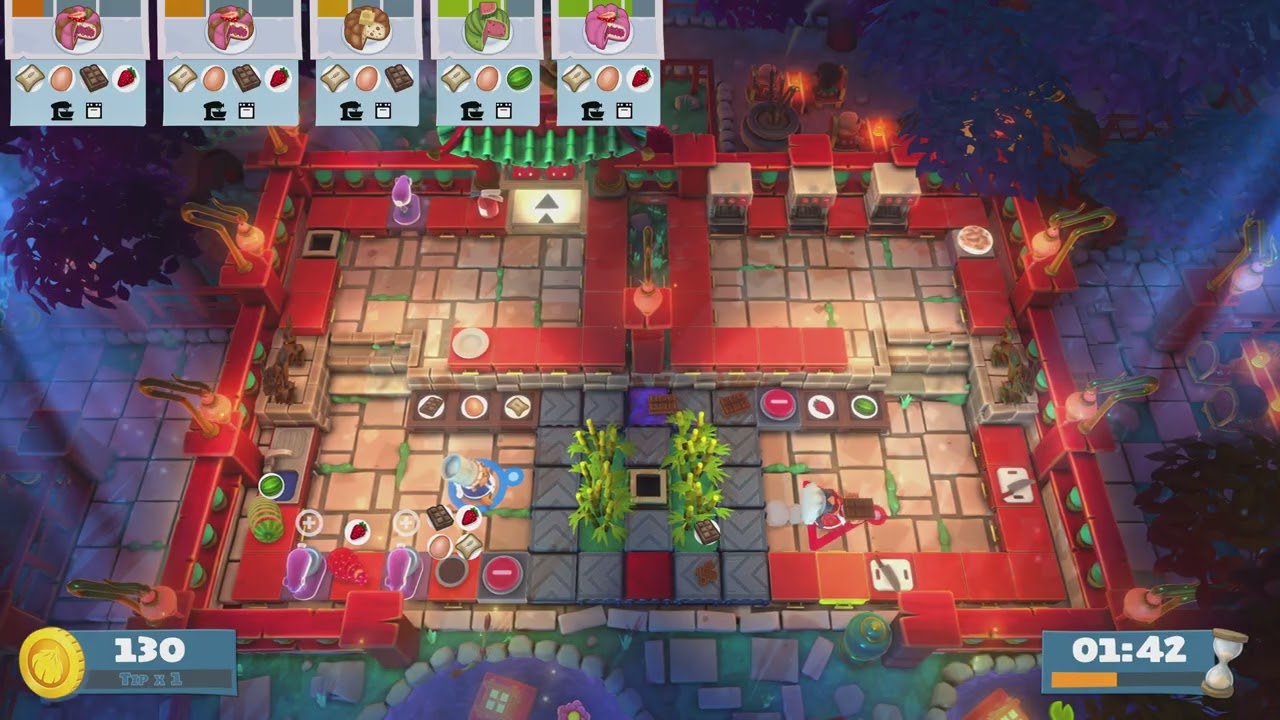 Overcooked! Extra Trimmings - Moon Harvest | Level 1-3 ( Ver. 2 )