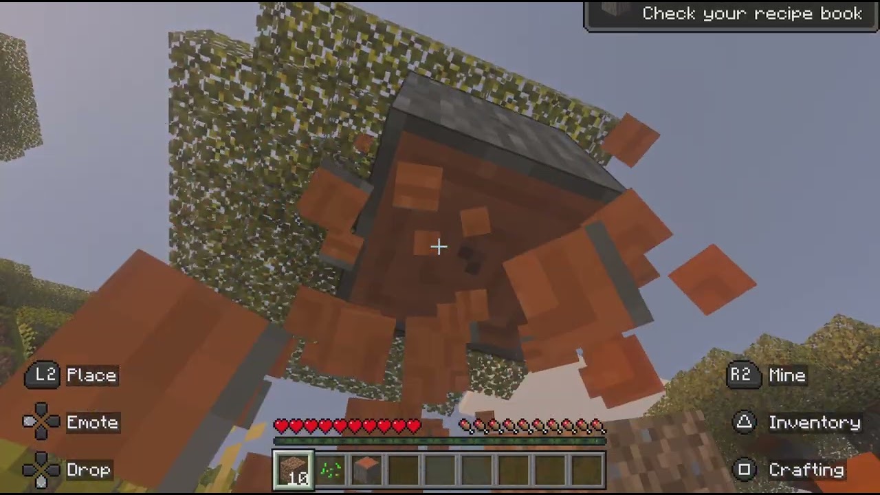 Minecraft but i cant touch...