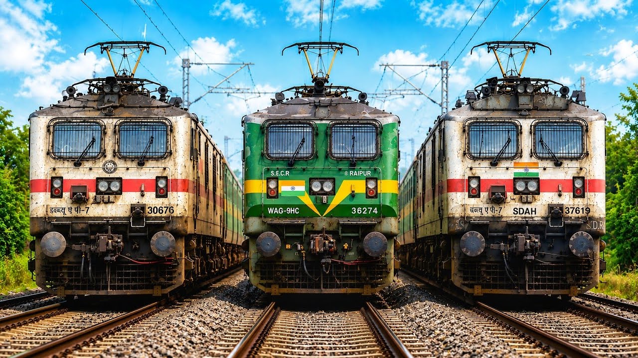 🔥 Epic Indian Railway Train Crossing! Superfast Express Trains Passing at Top Speed Action 2026