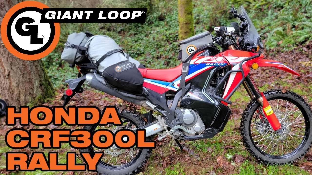 Honda CRF 300L Rally Luggage Setup for Motorcycle Camping