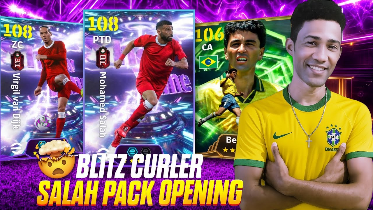 Pack Opening no SALAH BLITZ CURLER ABSURDO  no eFootball 2026 Mobile