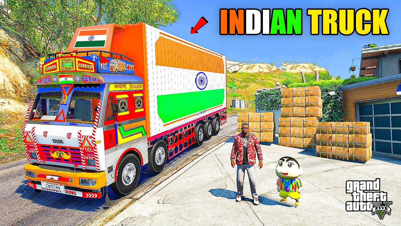 Franklin & Shinchan Buy Indian TATA Truck And Start Transport Business in GTA 5