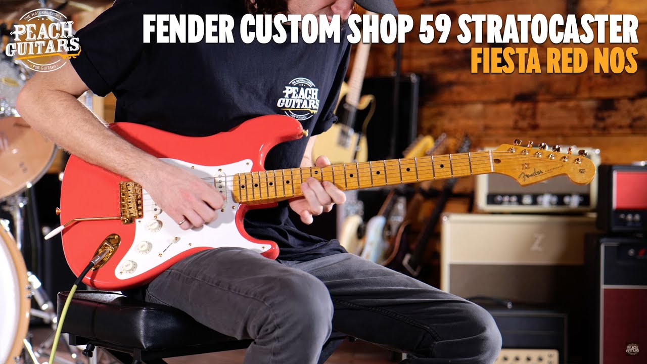 No Talking...Just Tones | Fender Custom Shop Ltd 59 Stratocaster NOS Fiesta Red w/Gold Hardware