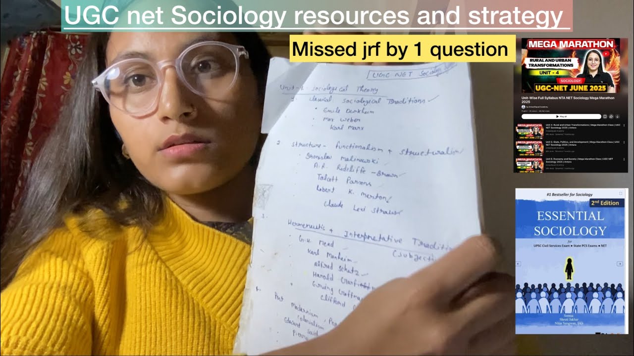 UGC NET Sociology strategy and Resources | Free Resources from You Tube 