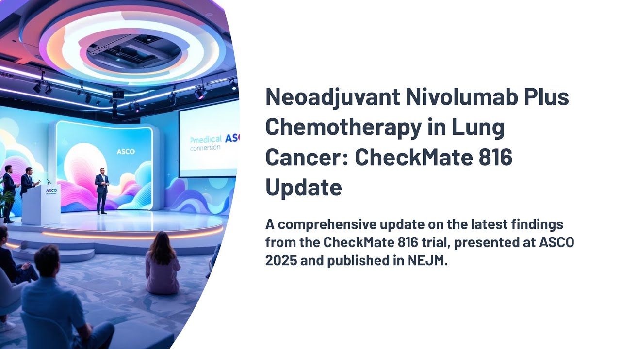 CheckMate 816 Trial: Neoadjuvant Nivolumab in Lung Cancer | ASCO 2025 Update