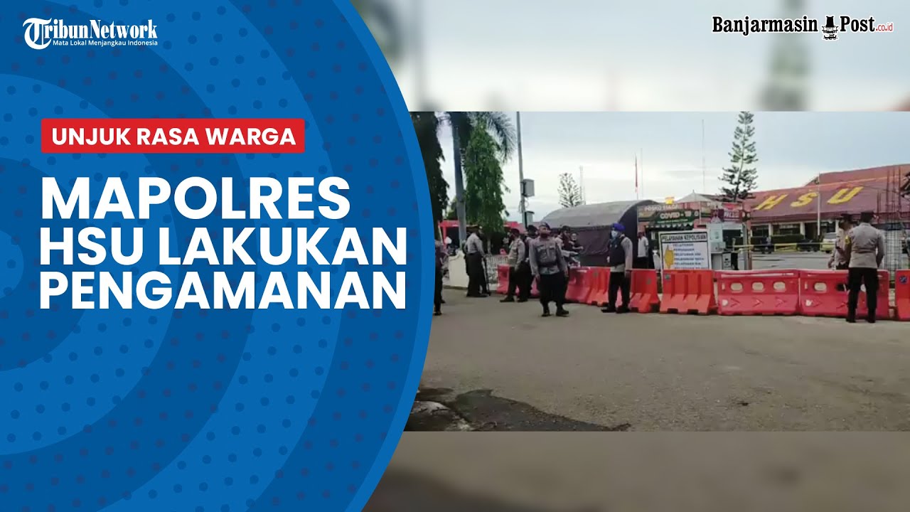 Mapolres HSU Dijaga Ketat, Kapolres HSU Turunkan 50 Personel