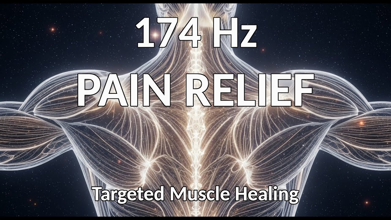 174Hz | Deep Pain Relief & Muscle Healing (Pulsing Audio)