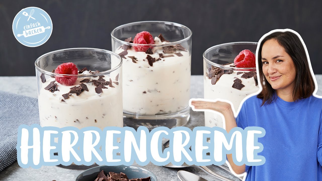 Herrencreme🍹🍮| Pudding-Dessert im Glas | Einfach Backen