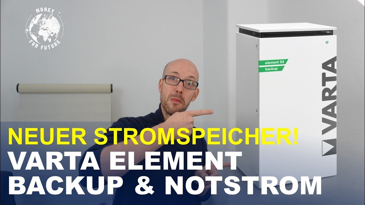 Neuer Photovoltaik Stromspeicher Varta element backup mit Notstrom