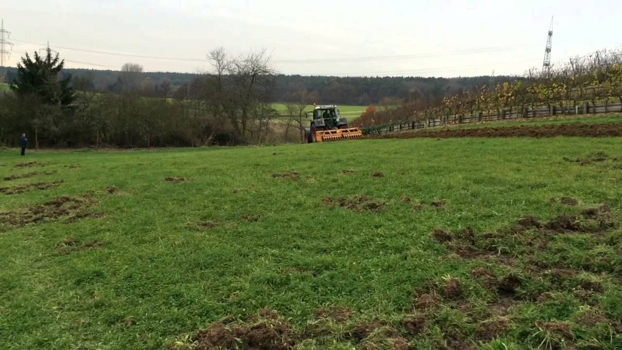Fendt 716 Vario mit Spatenmaschine
