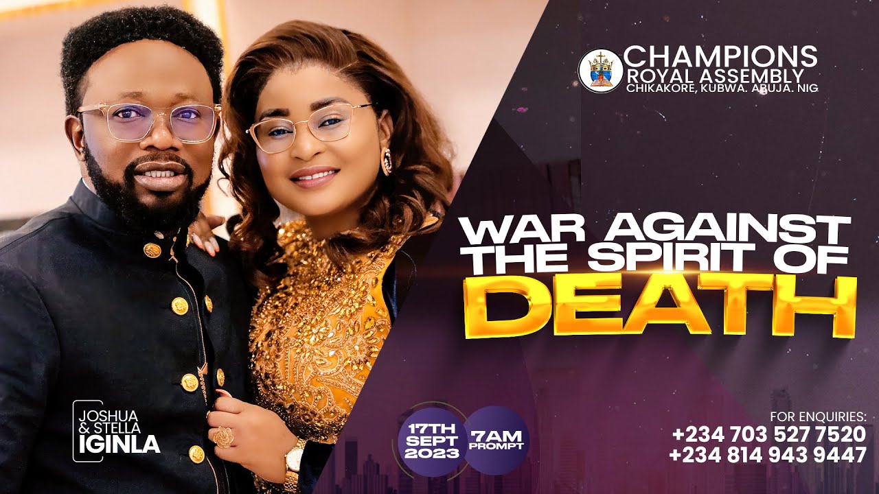 WAR AGAINST THE SPIRIT OF DEATH LIVE SERVICE WITH JOSHUA IGINLA.