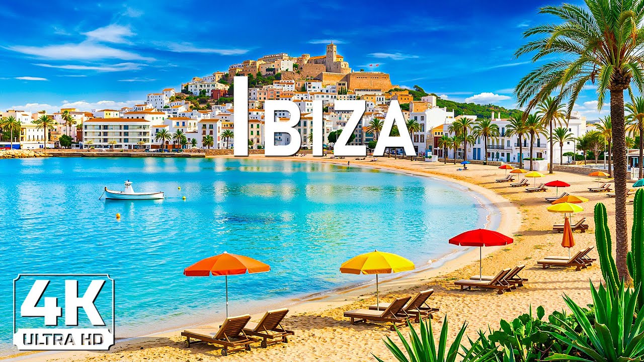 🌅🌊 Ibiza 4K 🌊🌅 | Turquoise Coves, Mediterranean Sunsets & Island Bliss