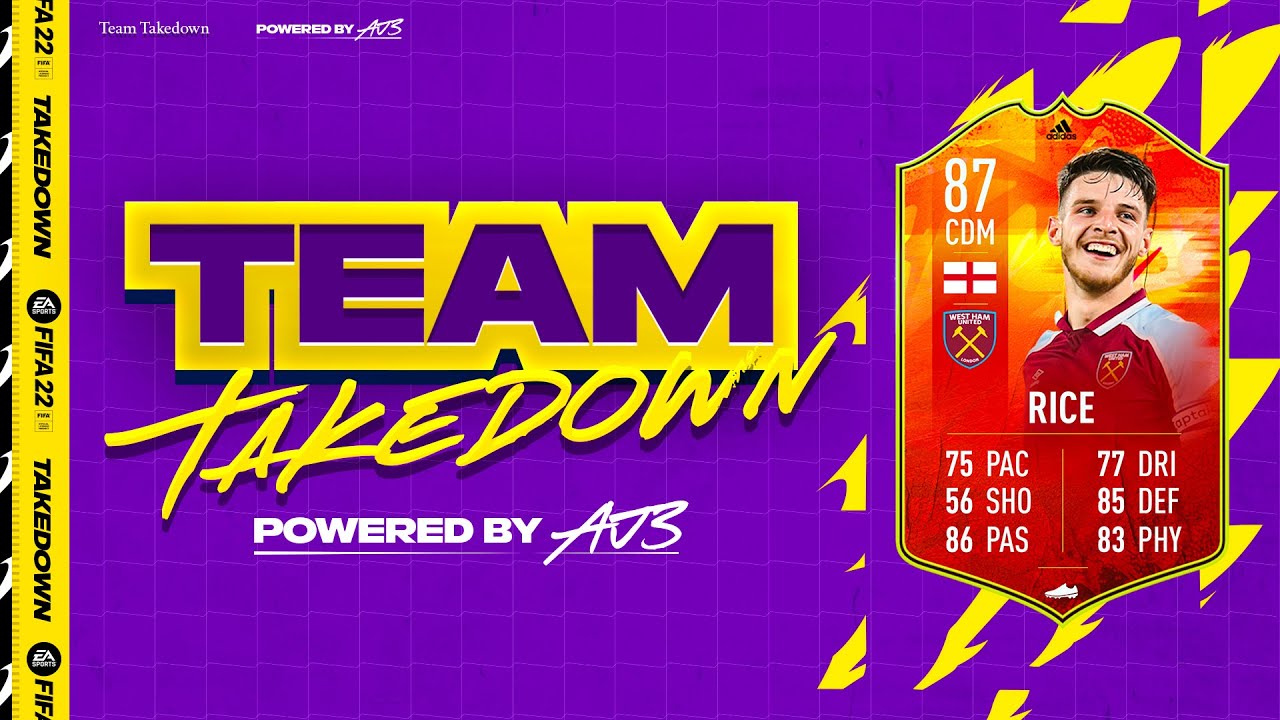 Fifa 22 Team Takedown!!! ADIDAS NUMBERS UP DECLAN RICE!!!