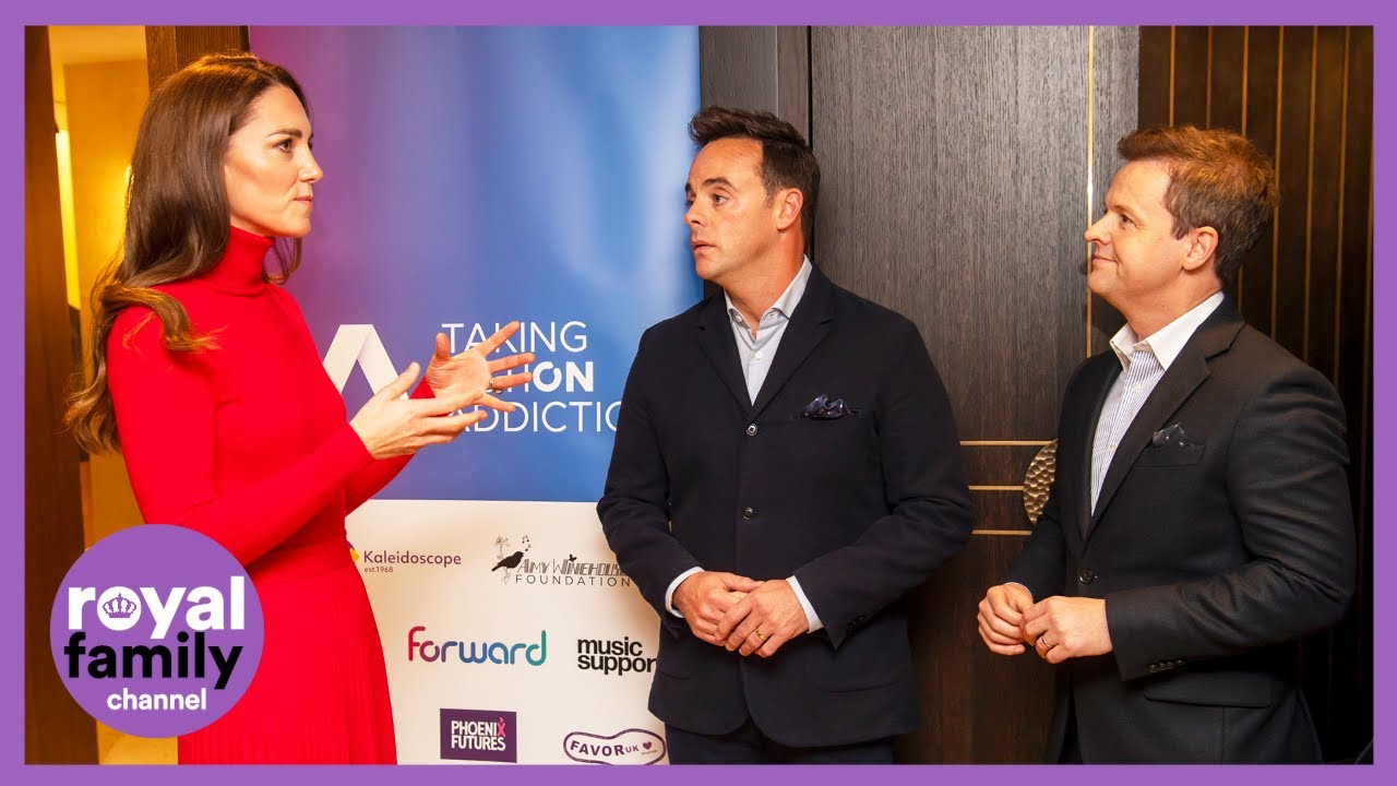 Kate Surprised by Ant & Dec at Addiction Awareness Event