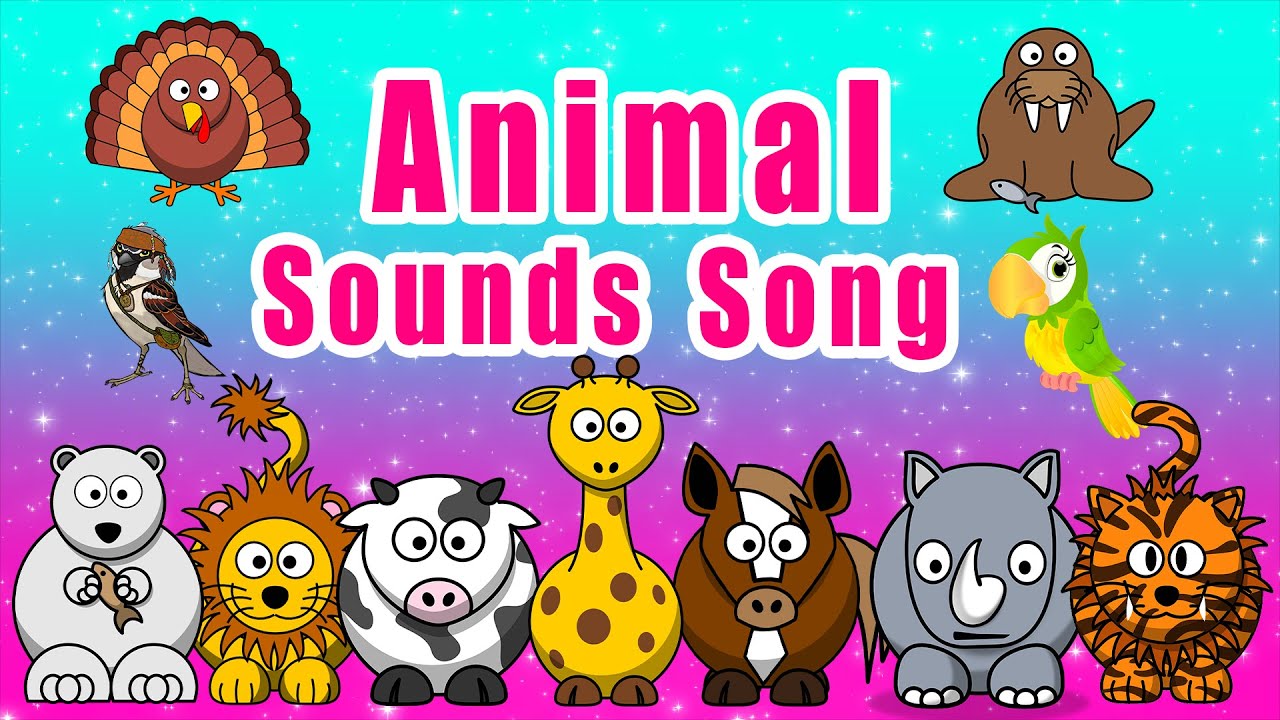 Animal Sounds Song | Learn Animal Names and Sounds | LittleKidsTV