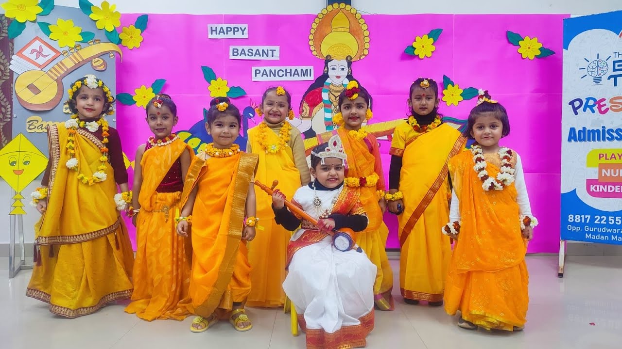 Basant Panchami Celebration at The Brain Train Preschool | Vibrant Colors, Joyful Learning