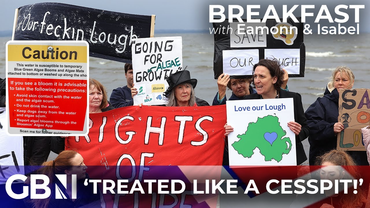 Lough Neagh 'treated like a CESSPIT!' as 'toxic algae' turns the freshwater lake green