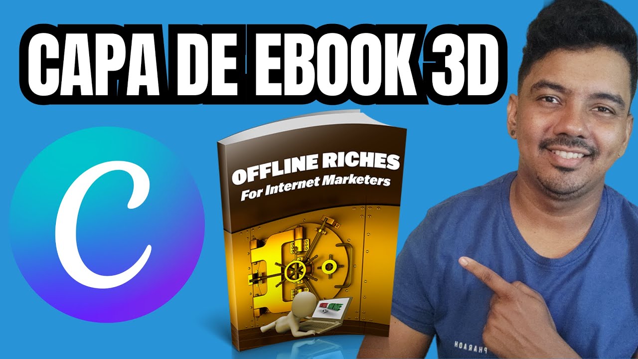 como fazer uma capa de ebook 3d no canva passo a passo