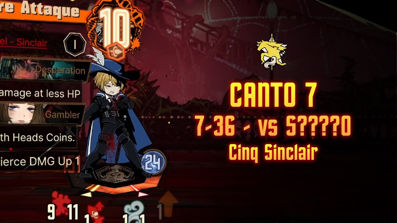 [Limbus Company (Canto 7 Part 3)] Cinq Sinclair SOLO vs S????o
