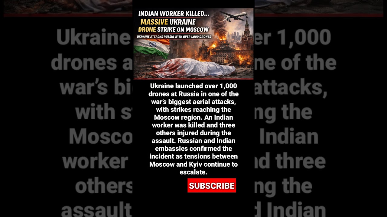 Indian Worker Killed In Massive Ukraine Drone Strike On Moscow