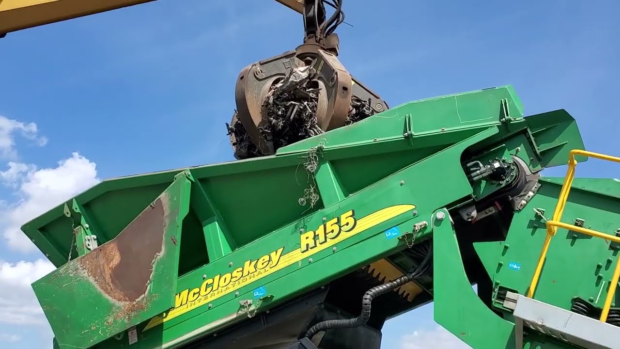 McCloskey R155 Screening Recycled Metal and Ash from Waste-to-Energy Facility