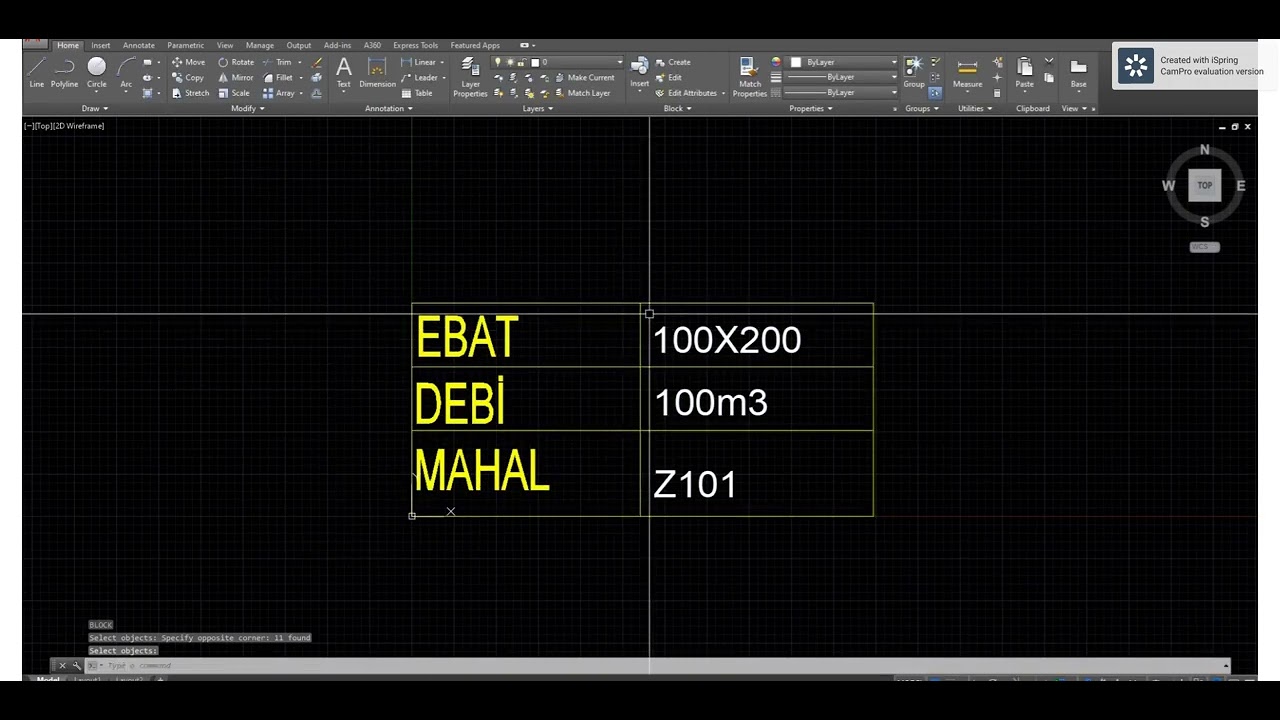 AutoCAD'deki Attribute'ları Excel'e Aktarma ve Geri Yükleme