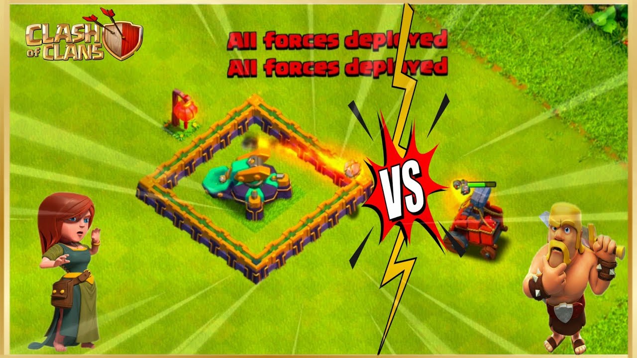 FLAME FLINGER VS SCATTER SHOT FIGHT - CLASH OF CLANS || HOW WIN ||🤔