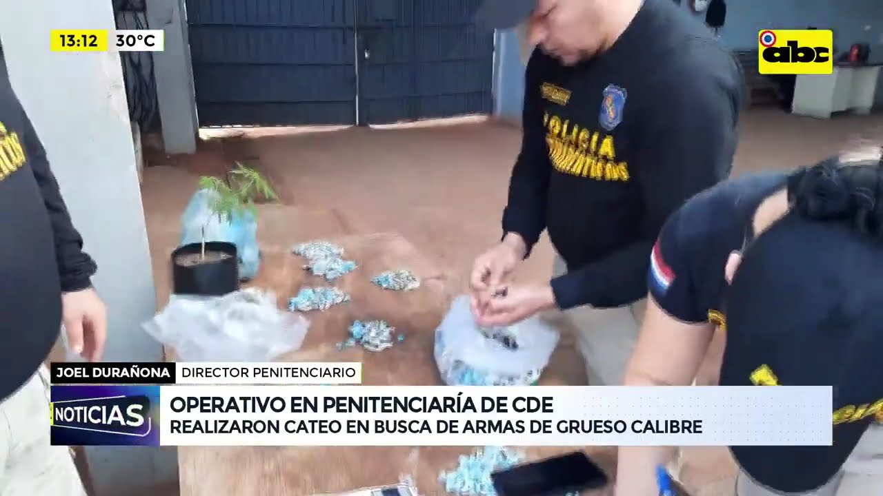 Requisa en cárcel de Ciudad del Este: hallan drogas, celulares y armas punzantes