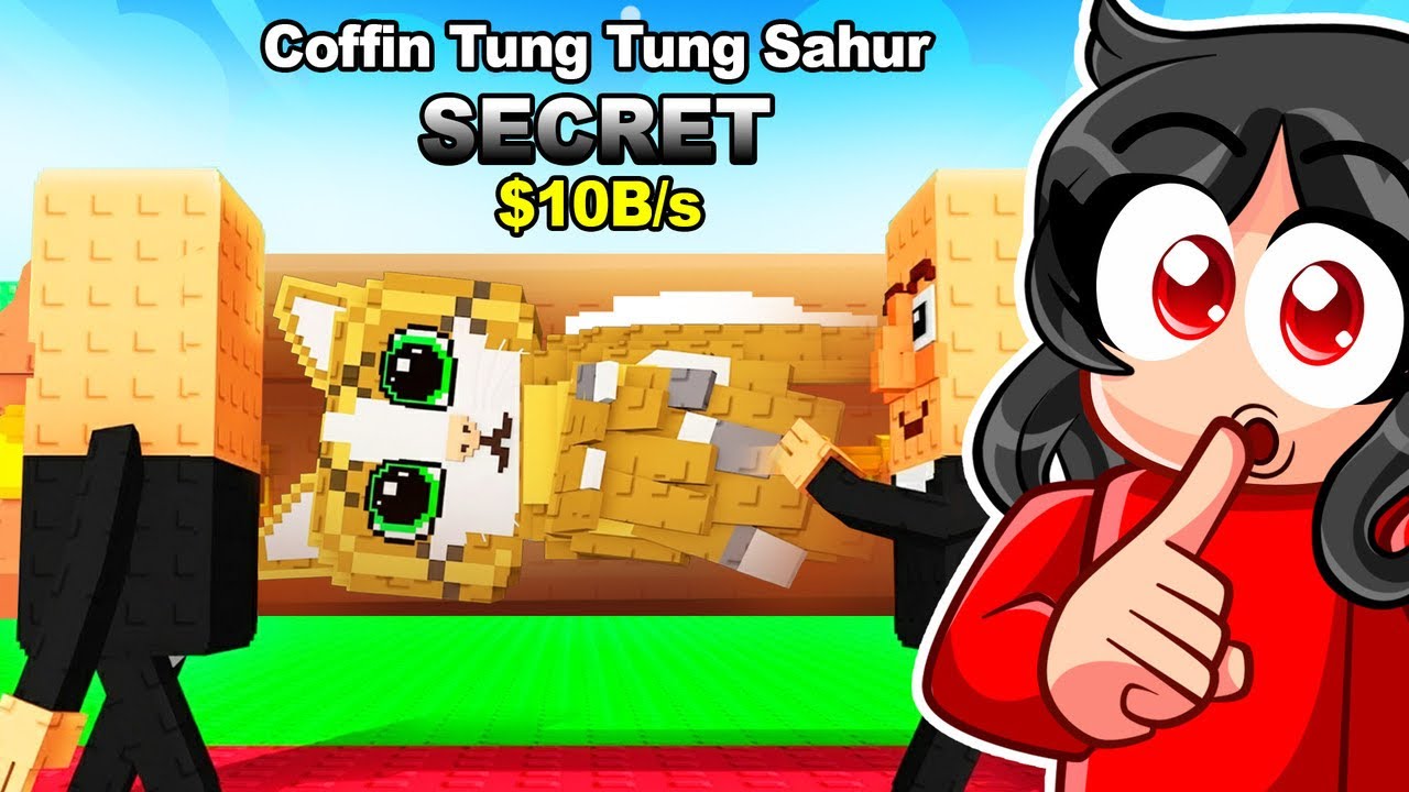Todo BRAINROT que eu FALO APARECE no CAIXÃO TUNG TUNG no Roblox!
