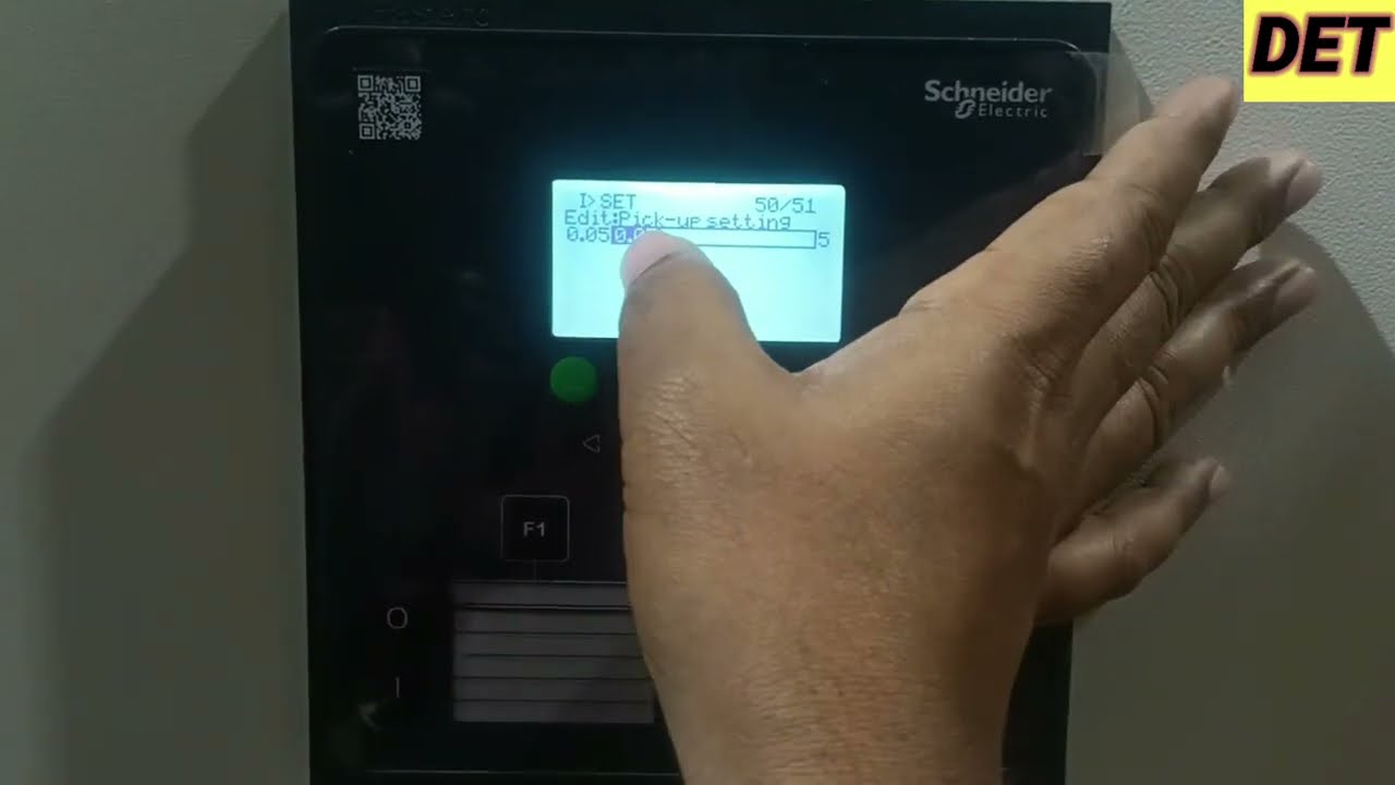 Overcurrent & Earth Fault Setting & How check fault records in Scheinder P3U30 Relay #schneider