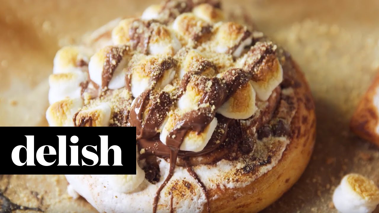 How To Make Smores Cinnamon Rolls | Delish